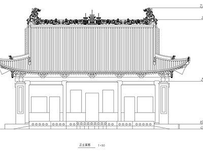 古建 殿阁宫殿建筑 施工图