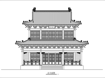 观音殿宫殿古建筑 施工图