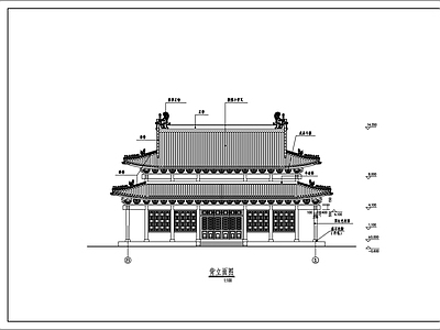 观音殿道观 施工图