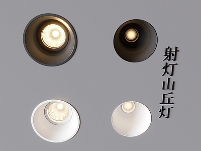 现代射灯筒灯