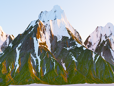 现代自然雪山地形 环境雪山 雪山远景 大雪山 西藏雪山 高原雪山