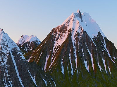 现代自然雪山地形 环境雪山 雪山远景 大雪山 西藏雪山 高原雪山