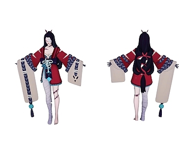 现代游戏阴阳师反木绵角色手办 阴阳师茨木童子玩具 阴阳师角色
