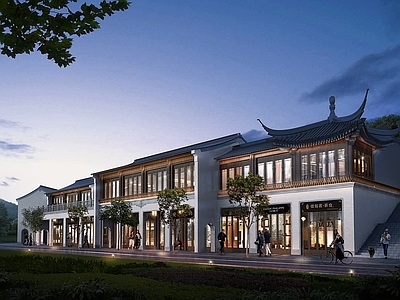 古建商业街 商业街 中式商业街