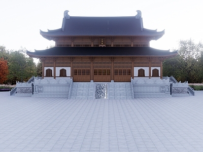 寺庙建筑 寺庙 大殿