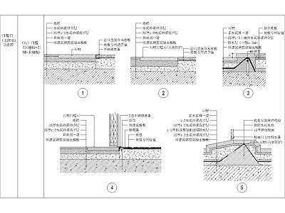 全国通用节点详图地面详图设计 施工图