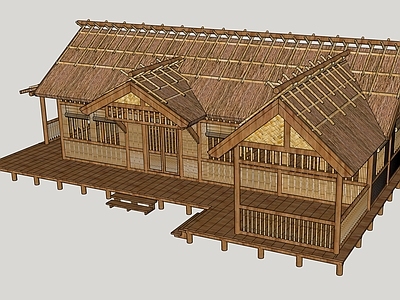 中式木屋 竹屋