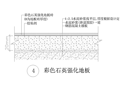 室内通用地面 材料拼接 转角节点详图 施工图