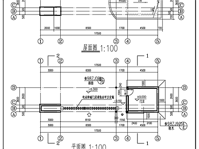 新厂东大门结构建 施工图