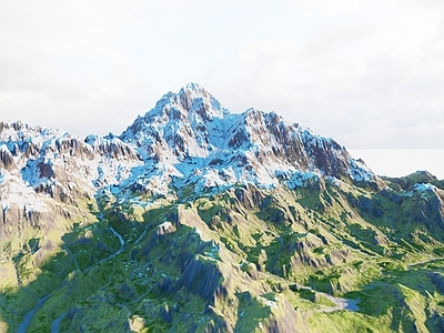 现代雪山 山脉