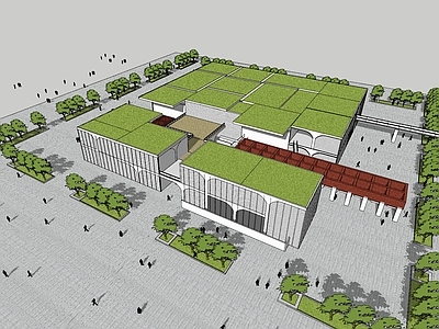 现代展览馆建筑