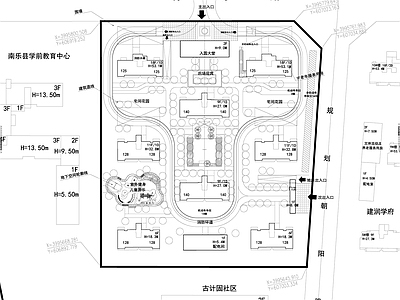 地产展示示范区景观平面图