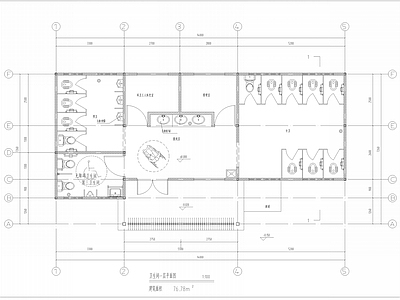 现代公共厕所 施工图