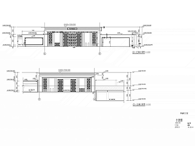 高端小区入口大门建筑图 施工图