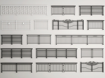 现代栏杆 护栏 围栏 防护栏 铁艺栏杆 阳台护栏 阳台栏杆 扶手