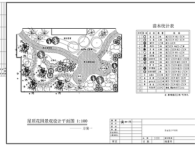 屋顶花园绿化图 施工图