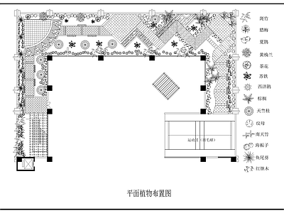 屋顶花园平面设计图 施工图