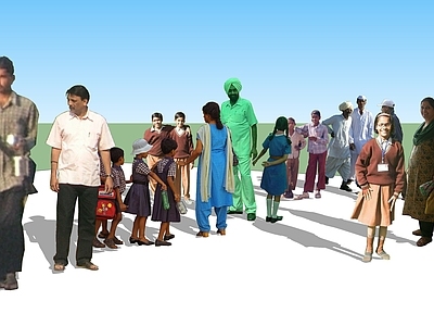 2D多人 People from India