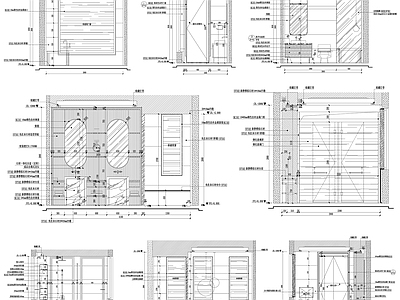 家装卫生间 立面图 装修 墙面 施工图