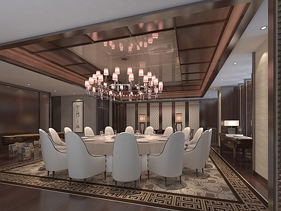 新中式中餐包厢