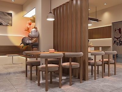 现代原木风烘培店
