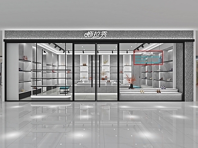 现代鞋店 女鞋 展台