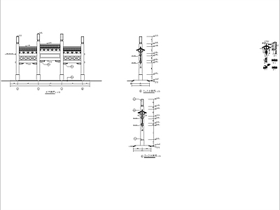 牌坊 施工图
