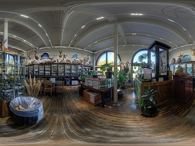HDR 国外商店室内场景