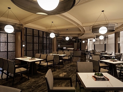 现代精奢酒店自助餐厅 接待