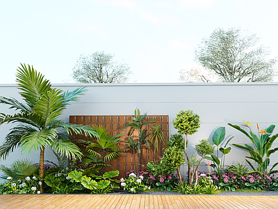 植物组合 庭院景观小品 园林景观 植物造景 植物堆