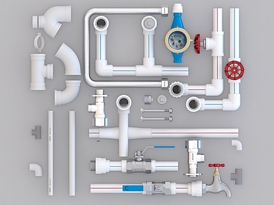 水管 PVC水管 管道 电线管 阀门 水表 水压表 三通 双通 水龙头