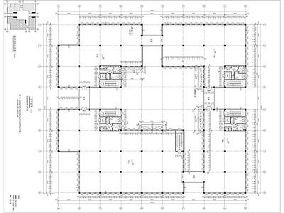 多层厂区组团办公研发中心全套图纸 施工图