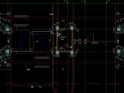 现代异形新中式构筑门卫室建筑 施工图