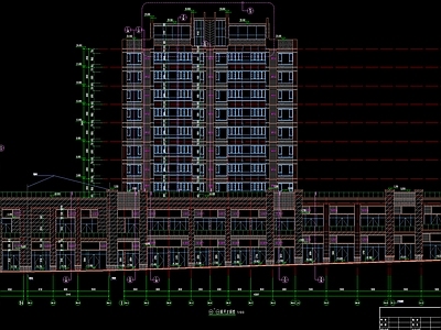 现代简约风住宅楼建筑 施工图