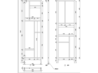 小叶檀屏风 施工图
