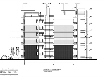 六层住宅楼A3型建筑方案图 施工图