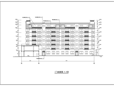 坡地六层住宅楼建 施工图