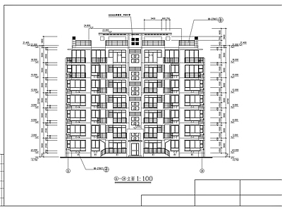 七层住宅楼建筑设计方案 施工图