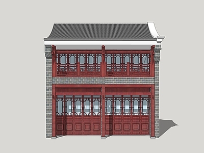 新中式商业建筑 商业单体