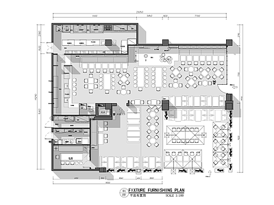 胡桃里音乐餐厅四川菜餐厅酒吧浅葱酒肆平面布置图 施工图