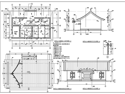 某仿古风格景区公厕建 施工图