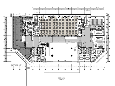 国际酒店宴会厅会议室平面布局方案 施工图