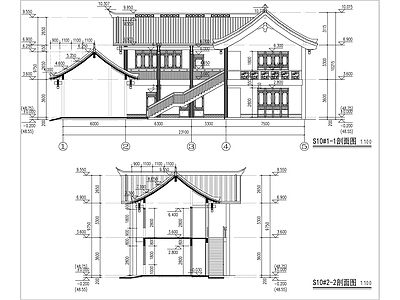 商业街公共厕所及商铺二层局部一层建施图 施工图