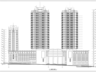 二十六层商住楼建筑方案 施工图