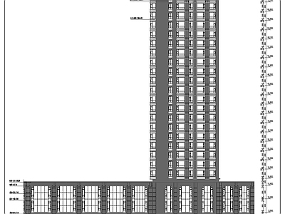 二十四层建筑方案图 施工图