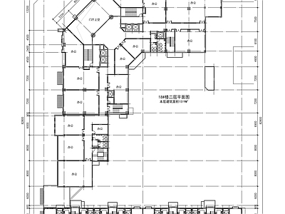 豪华现在商住楼建筑设计方案建施图 施工图