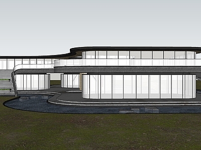 现代展览馆建筑