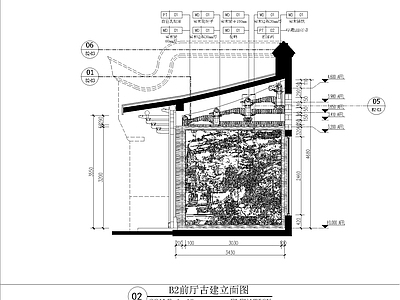 门厅古建装饰CA 施工图