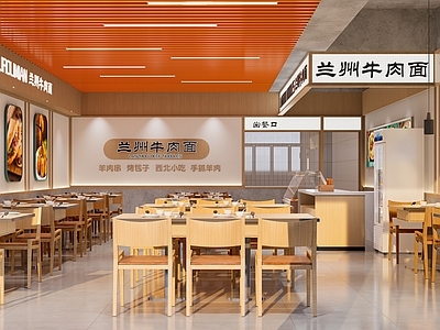 现代面馆 拉面馆 兰州拉面