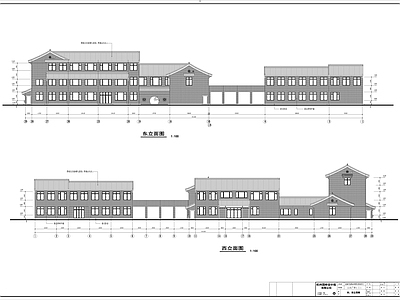 山水广场售楼处建筑 建施 施工图